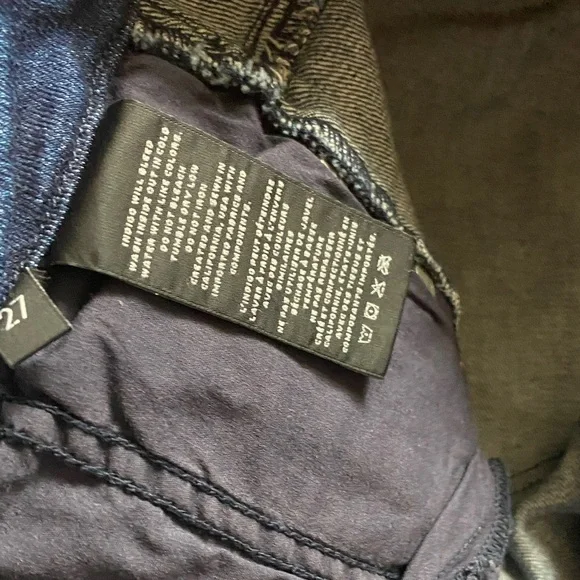 J Brand Natasha Distressed High Rise Skinny Blue Jeans in Mystic Wave Size 27 - Picture 3 of 4